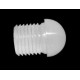 Round Internal Domed Chair Tip 16mm internal 19mm external - Translucent Silicone 