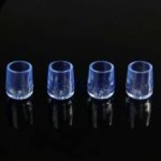 Round external clear chair tip Suits external tube size of 13mm