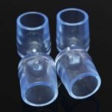 Round external clear chair tip Suits external tube size of 22mm