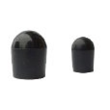 Round external domed chair tip Suits external tube size of 19mm Black